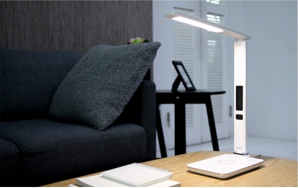 Brilagi- LED Stmívatelná lampa s bezdrátovým nabíjením REGINA LED/8,5W/230V bílá