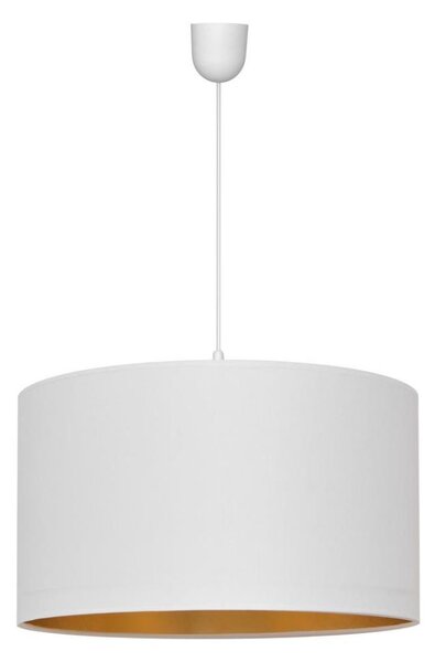 Lustr na lanku ALBA 1xE27/15W/230V pr. 45 cm bílá/zlatá