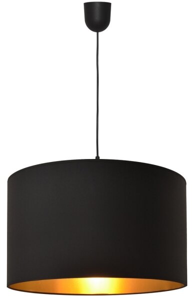 Lustr na lanku ALBA 1xE27/15W/230V pr. 45 cm černá/zlatá