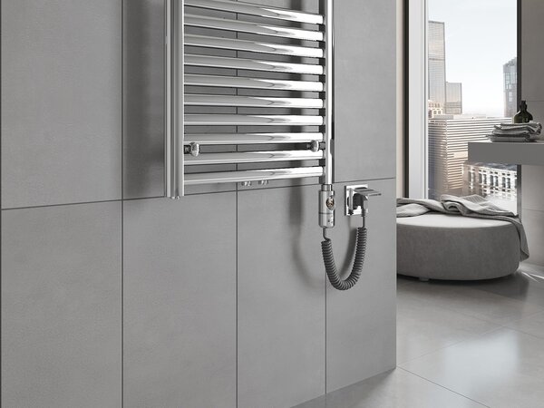 Mexen Hades, elektrické topné těleso 1500 x 400 mm, 600 W, chromová, W104-1500-400-2600-01