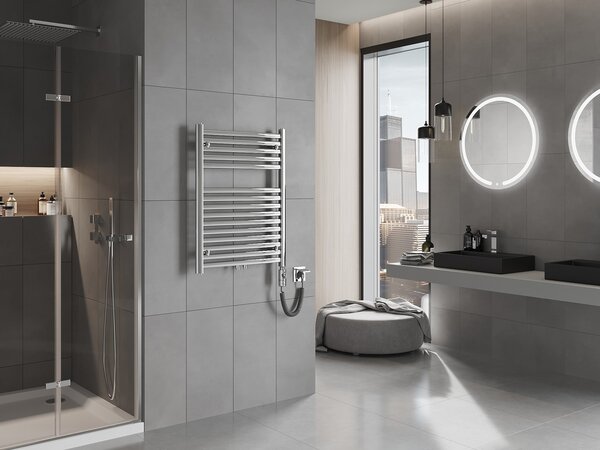 Mexen Hades, elektrické topné těleso 800 x 600 mm, 600 W, chromová, W104-0800-600-2600-01