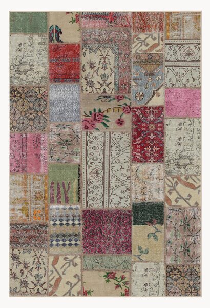 Pratelný koberec's nízkým vlasem Patchwork
