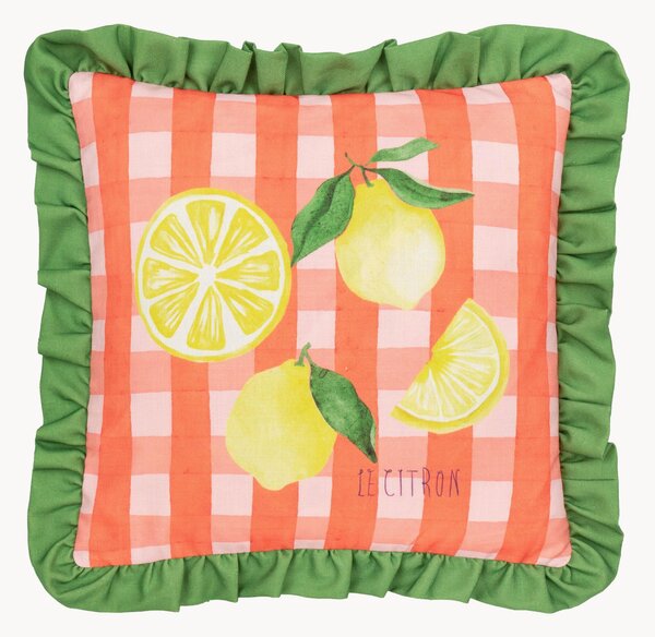 Polštář s volány Gingham