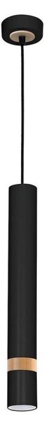 Lustr na lanku JOKER BLACK WOOD 1xGU10/8W/230V