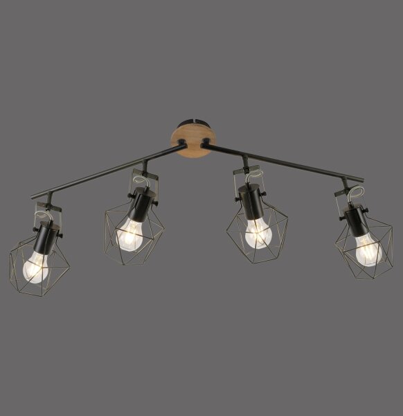 Leuchten Direkt 15674-78 - Bodové svítidlo JARO 4xE27/60W/230V