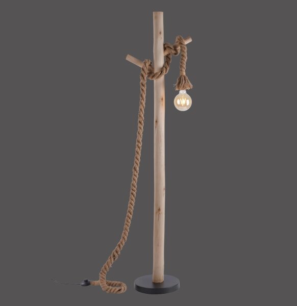 Leuchten Direkt 15484-18 - Stojací lampa ROPE 1xE27/15W/230V