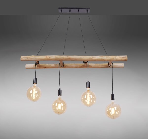 Leuchten Direkt 15025-18 - Lustr na lanku EDGAR 4xE27/60W/230V