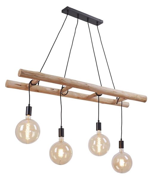 Leuchten Direkt 15025-18 - Lustr na lanku EDGAR 4xE27/60W/230V