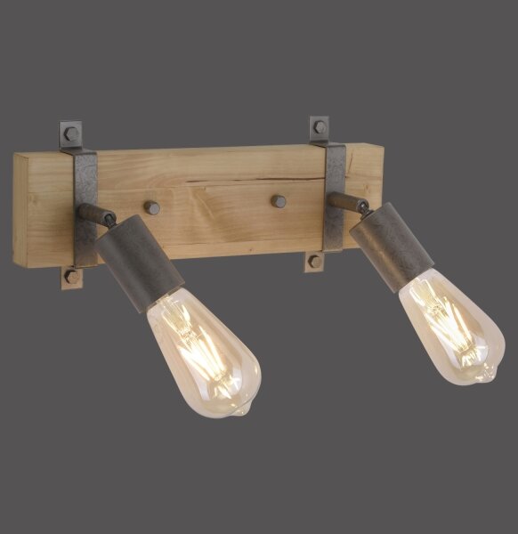 Leuchten Direkt 13472-79 - Nástěnné bodové svítidlo SLAT 2xE27/40W/230V