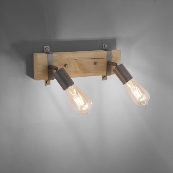 Leuchten Direkt 13472-79 - Nástěnné bodové svítidlo SLAT 2xE27/40W/230V