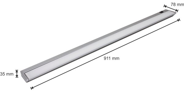 LED Podlinkové svítidlo LED/15W/230V stříbrná