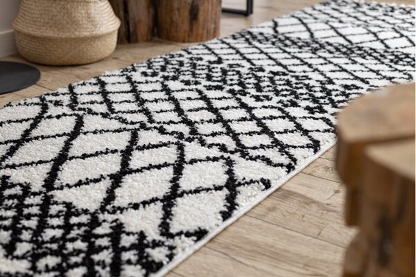 Makro Abra Koberec - běhoun BERBER SAFI bílý Rozměr: 70x200 cm