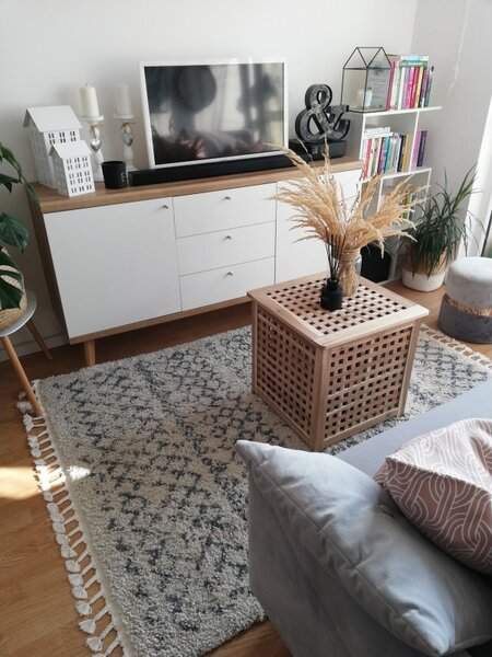 Makro Abra Kusový koberec BERBER AGADIR G0522 krémový šedý Rozměr: 120x170 cm