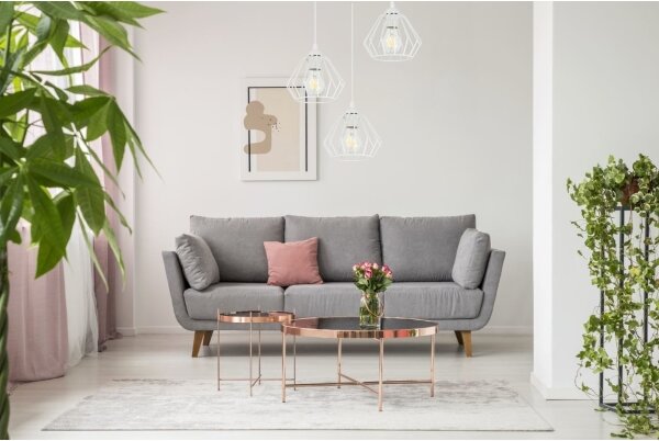 Lustr na lanku CEED 3xE27/60W/230V bílá
