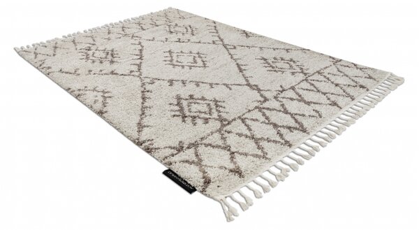 Makro Abra Kusový koberec BERBER FEZ G0535 krémový hnědý Rozměr: 200x290 cm