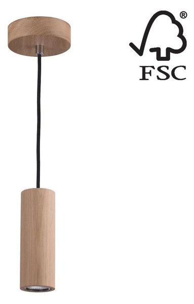Spot-Light 1551174 - LED Lustr na lanku PIPE 1xGU10/5W/230V matný dub