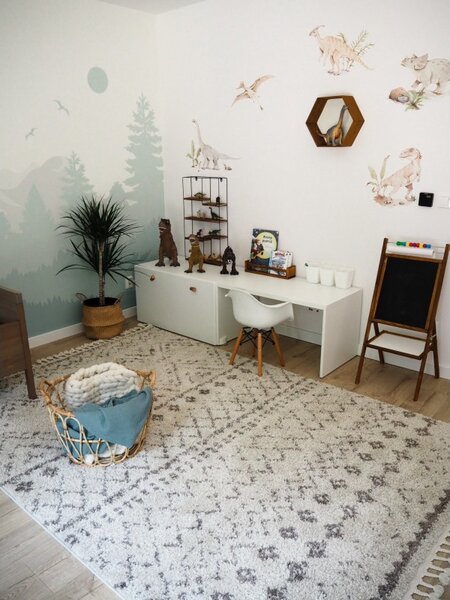 Makro Abra Kusový koberec BERBER RABAT G0526 krémový / hnědý Rozměr: 60x300 cm