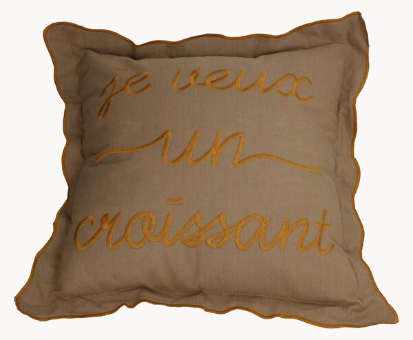 Bavlněný polštář Croissant