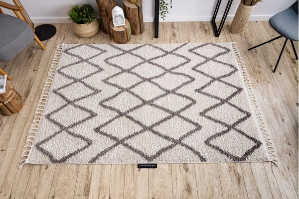 Makro Abra Kusový koberec BERBER BENI krémový Rozměr: 80x150 cm