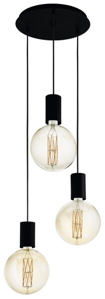 Eglo 98663 - Lustr na lanku POZUETA 3xE27/40W/230V