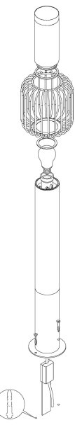 Eglo 98724 - Venkovní lampa RAVELLO 1xE27/28W/230V IP44