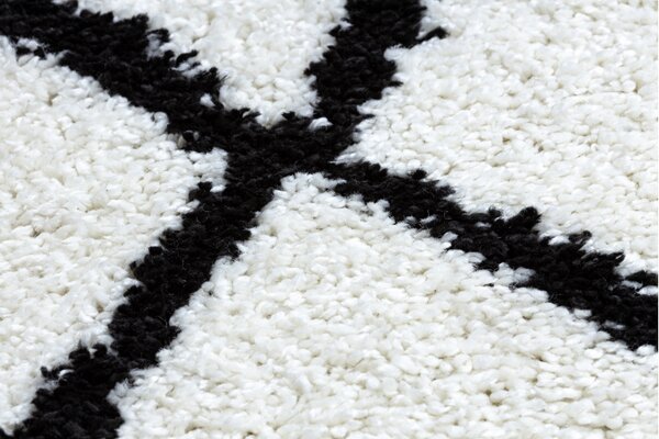 Makro Abra Koberec - běhoun BERBER CROSS bílý Rozměr: 60x250 cm