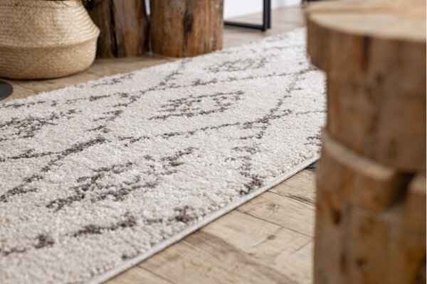 Makro Abra Koberec - běhoun BERBER FEZ krémový Rozměr: 70x200 cm