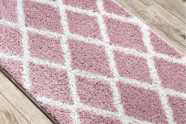 Makro Abra Koberec - běhoun BERBER TROIK růžový Rozměr: 70x200 cm