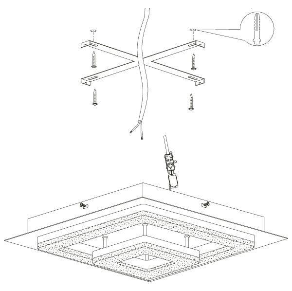 Eglo 99327 - LED Stropní svítidlo FRADELO LED/12W/230V
