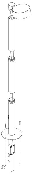 Eglo 98739 - LED Venkovní lampa PALOSCO LED/6W/230V IP44