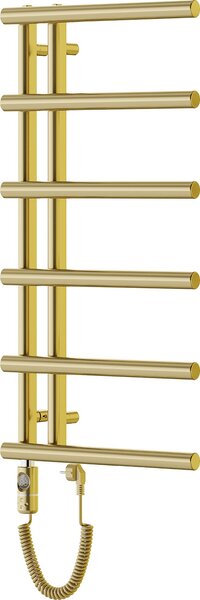 Mexen Jukon, elektrické topné těleso 988 x 500 mm, 600 W, zlatá lesklá, W116-0988-500-2600-50