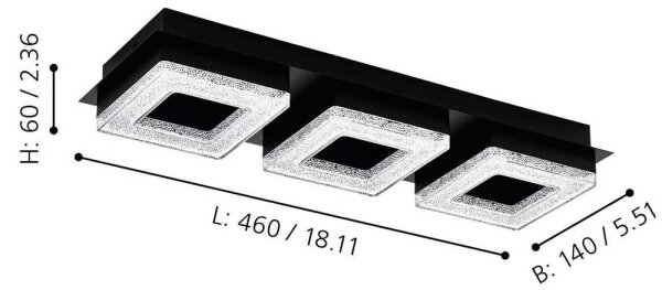 Eglo 99325 - LED Stropní svítidlo FRADELO 3xLED/4W/230V