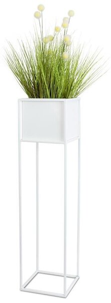 DekorStyle Květinový stojan Xail 90 cm bílý