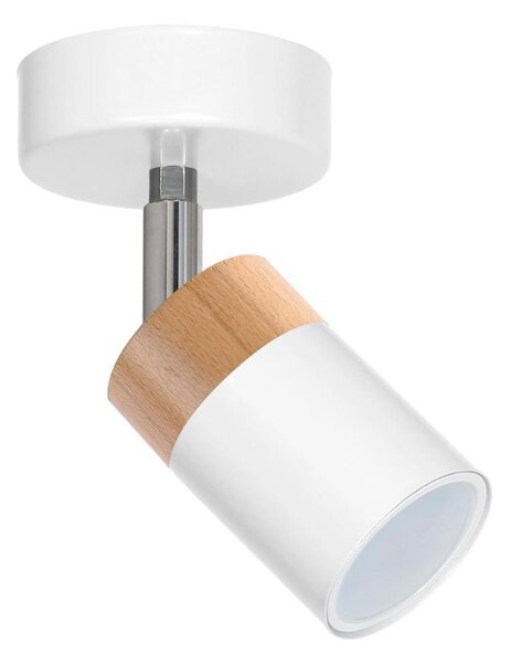 Bodové svítidlo JOKER WHITE WOOD 1xGU10/8W/230V