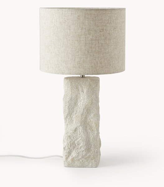 Velká stolní lampa's betonovou podstavou Kiri