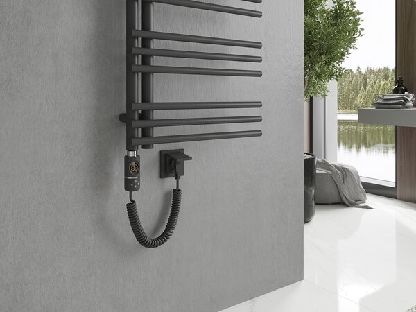 Mexen Neptun, elektrické topné těleso 1200 x 500 mm, 600 W, antracitová, W101-1200-500-2600-66