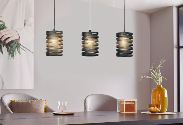 Eglo 99347 - Lustr na lanku CREMELLA 3xE27/40W/230V