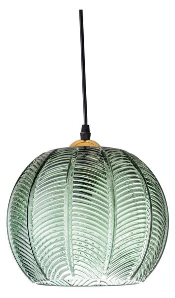 Zelené závěsné svítidlo se skleněným stínidlem ø 22 cm Adar – Bloomingville