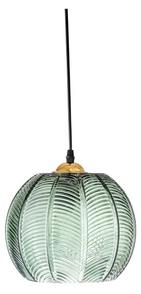 Zelené závěsné svítidlo se skleněným stínidlem ø 22 cm Adar – Bloomingville