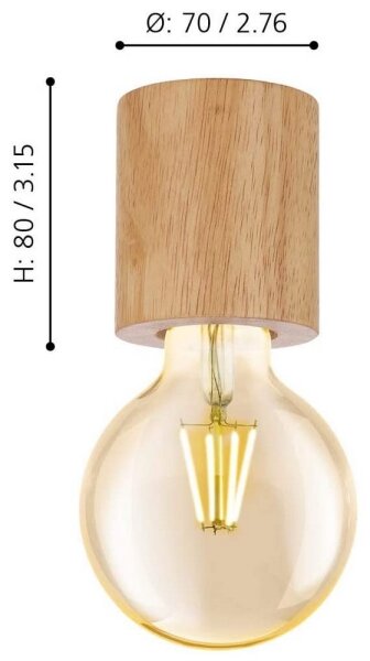 Eglo 901171 -Stropní svítidlo TURIALDO 1xE27/28W/230V
