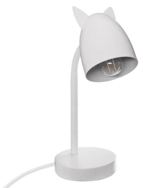DekorStyle Dětská stolní lampa bílá 31 cm
