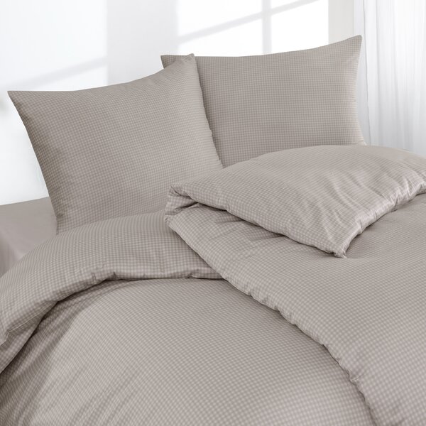 Florella Saténové povlečení Edel Satin Karo Five Linen Rozměr: 70x90 + 140x200 cm