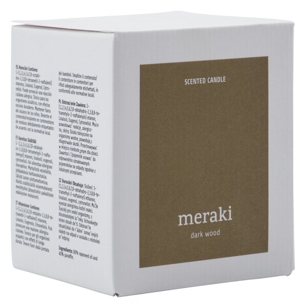 Vonná svíčka Dark Wood 200 g Meraki