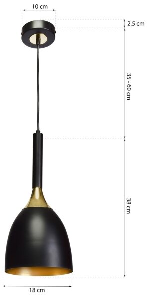 Lustr na lanku CLARK 1xE27/60W/230V
