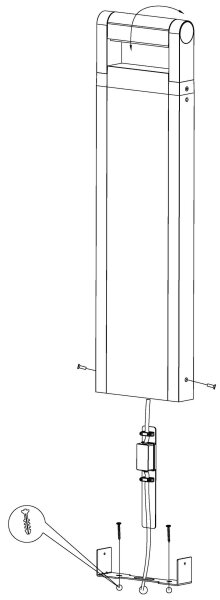 Eglo 98708 - LED Venkovní lampa BRIANZA LED/4,8W/230V IP44