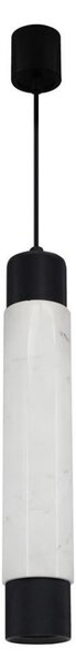 Lustr na lanku MARBLE WHITE/BLACK 1xGU10/8W/230V
