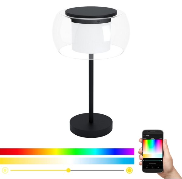 Eglo 99024 - LED RGB Stmívatelná stolní lampa BRIAGLIA-C LED/15W/230V