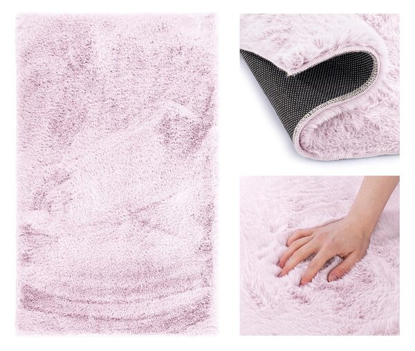 Kusový koberec AmeliaHome Lovika světle růžový