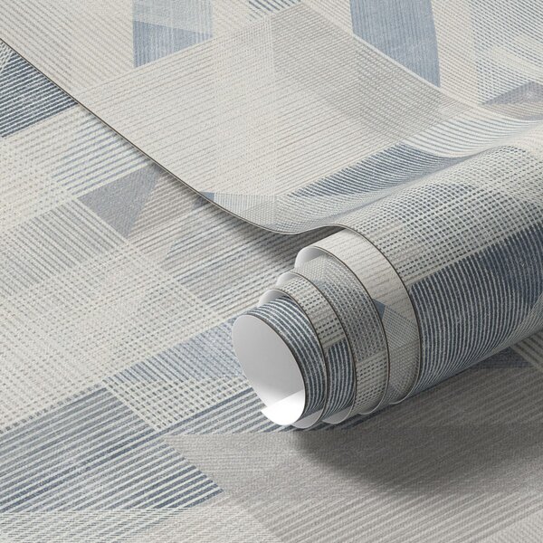 Tapety Geometrický design v chladných modrošedých tónech, Tapety abstraktní, a01055v1 : uwalls.cz