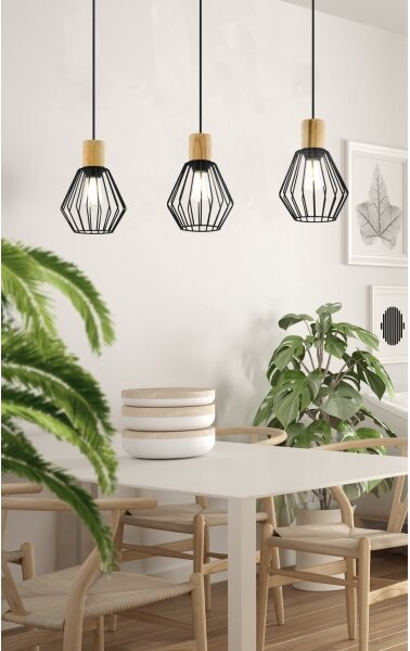 Eglo 44094 - Lustr na lanku PALMORLA 3xE27/60W/230V